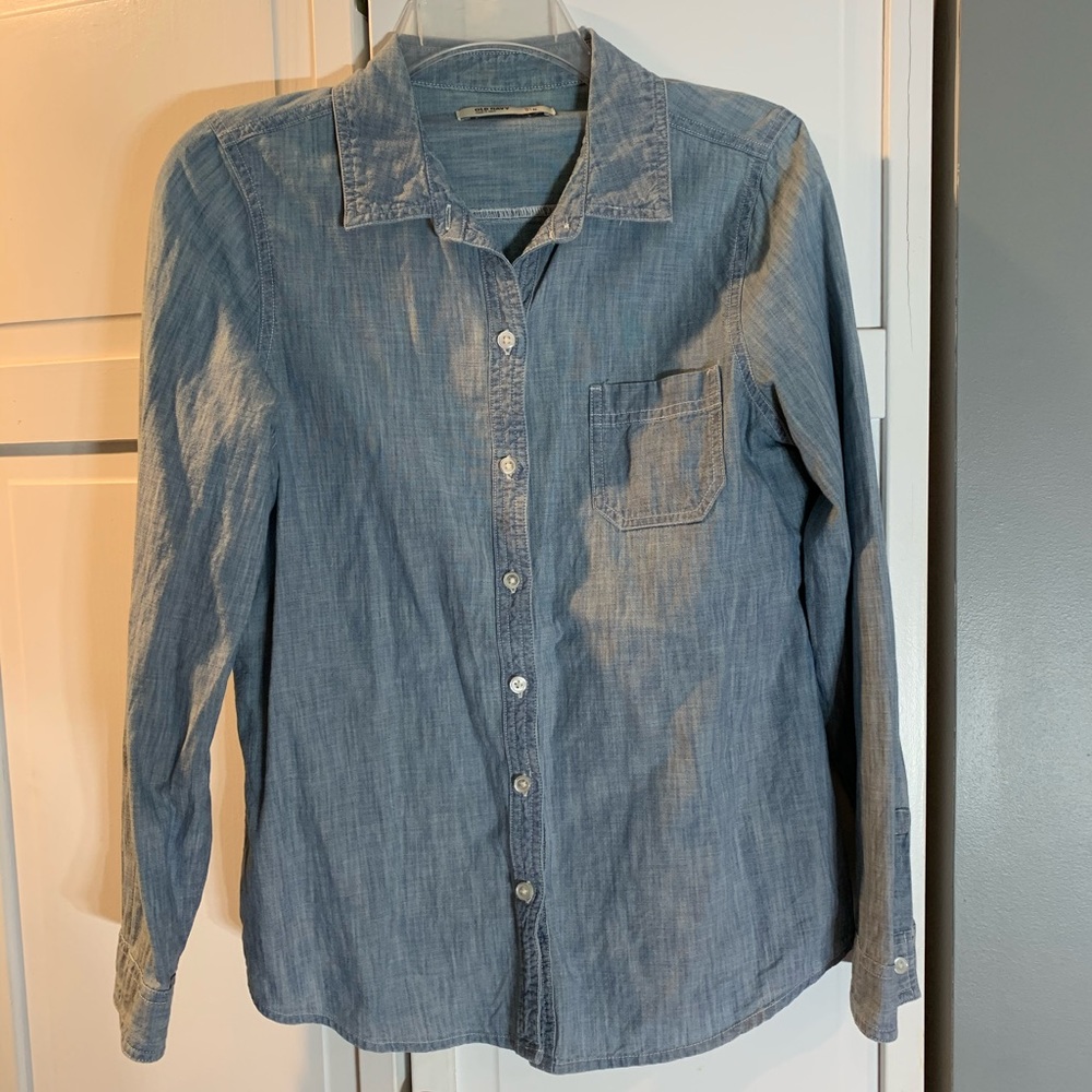 Denim button up